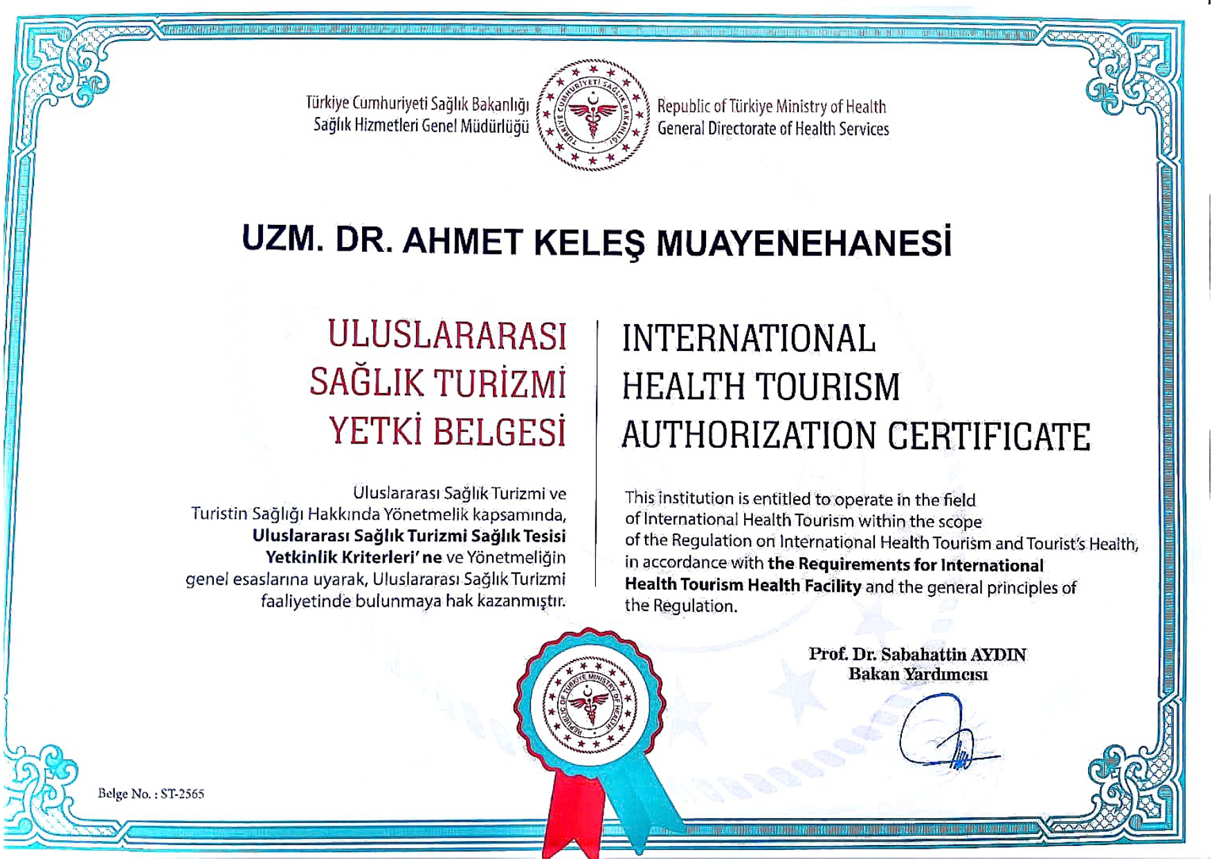 Ahmet Keleş Yetki Belgesi